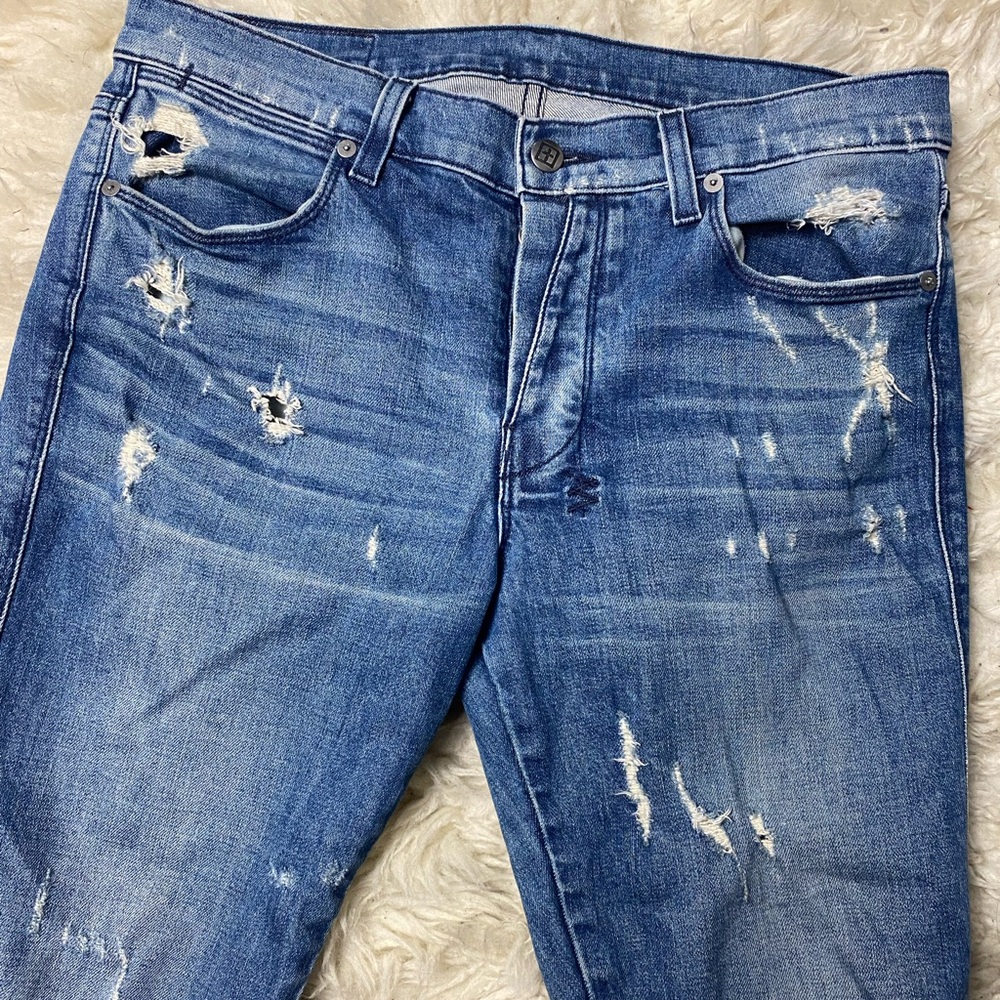 Ksubi Van Winkle Torn Distressed Denim